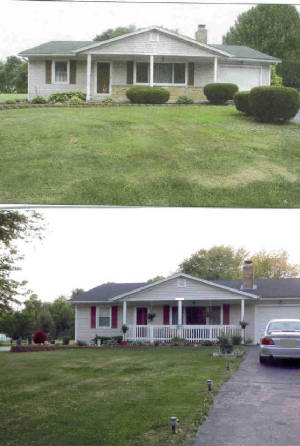 before and after paint by Hadley & Son Painting Maineville Oh  