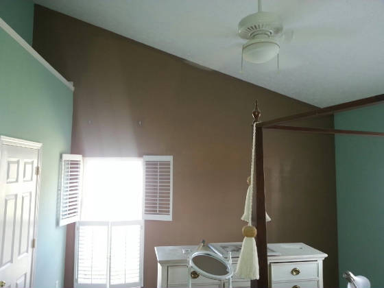 Accent wall painted by Hadley & Son Painting  Maineville Ohio 45039 Interior Painting
